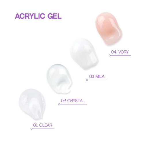 Acrylgel zur Nagelverlängerung TUFI Profi 01 Clear, 30 g (0329136) - Фото №4
