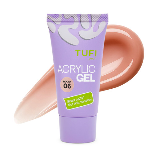 Acrylgel zur Nagelverlängerung TUFI Profi 06 Mocha, 30 g (0329142) - Фото №1