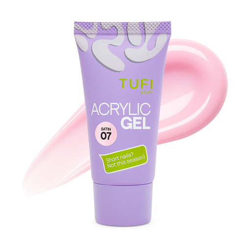 Acrylgel zur Nagelverlängerung TUFI Profi 07 Satin, 30 g (0329143) - Фото №1