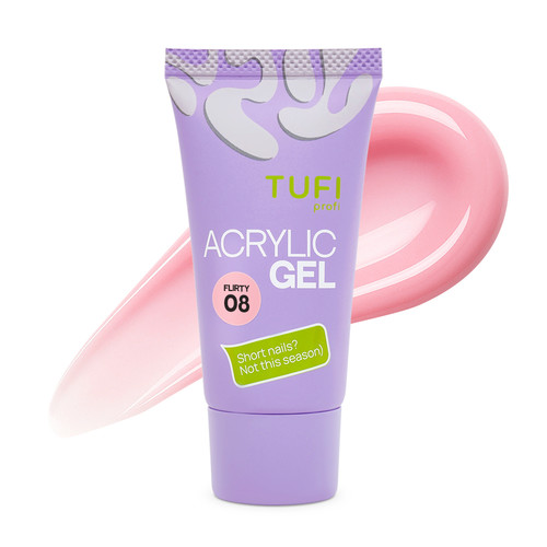 Acrylgel zur Nagelverlängerung TUFI Profi 08 Flirty, 30 g (0329144) - Фото №1