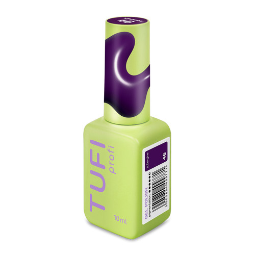Gellack TUFI Profi DARKLINE 46 Aubergine Dunkles Aubergine, 10 ml (0331250) - Фото №2