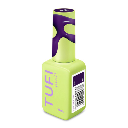 Gellack TUFI Profi DARKLINE 47 Plum Dunkles Violett, 10 ml (0333574) - Фото №2