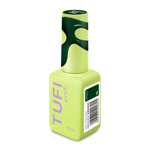 Gellack TUFI Profi DARKLINE 51 Evergreen Dunkelgrün, 10 ml (0333577) - Фото №2
