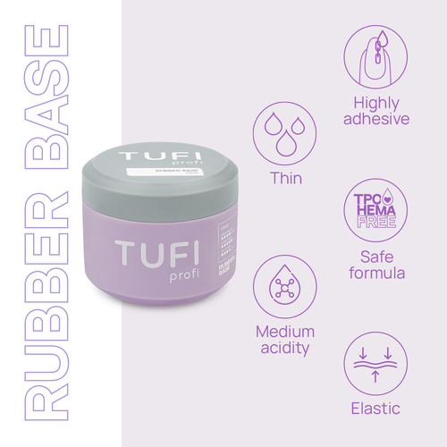 Gummibasis TUFI Profi RUBBER BASE, 30 ml (0333820) - Фото №3
