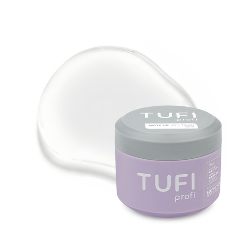 Matte top coat for gel polish TUFI profi Soft Touch Matte 10 ml (0333823) - Фото №1