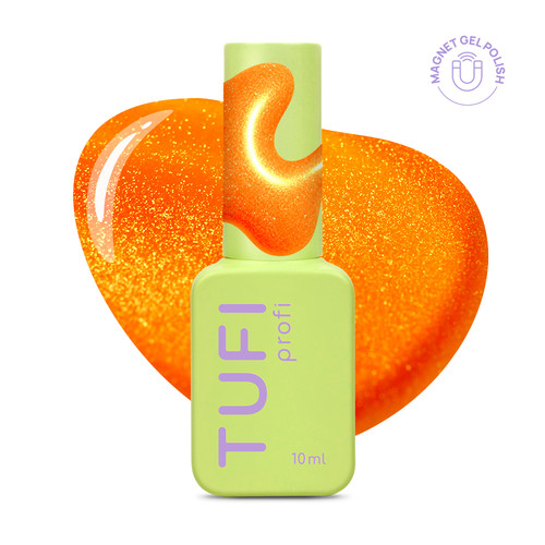 Gellack TUFI Profi NEON CAT EYE 54 Charge Neon-Orange, 10 ml (0334059) - Фото №1
