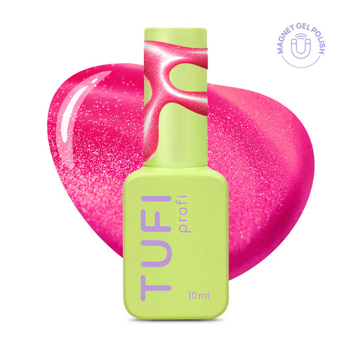 Gellack TUFI Profi NEON CAT EYE 55 Shock Neon-Rosa, 10 ml (0334060) - Фото №1
