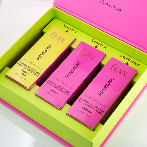 ELAN SUPERSONIC 2.0 Augenbrauen- und Wimpernlaminierungs-Set (Serum 1 CLEAR) - Фото №2