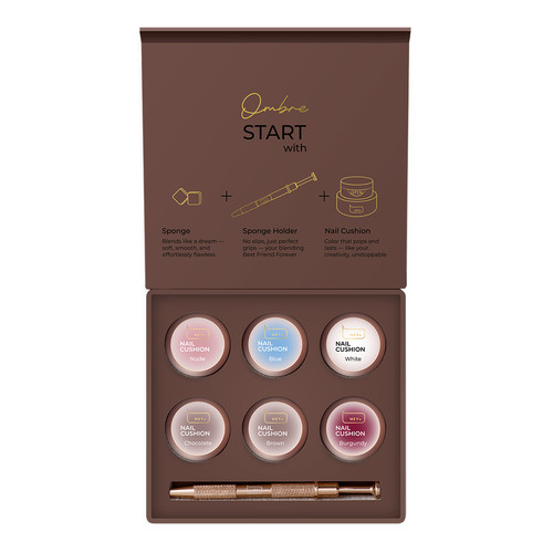 HEYLOVE Braunes Ombre-Gel-Set (6-teilig) - Фото №1
