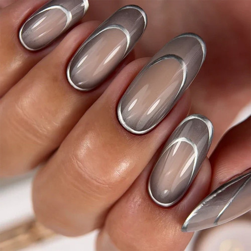 Гель для дизайна HEYLOVE Paint gel Metallic 5 г - Фото №4