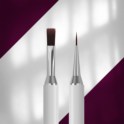 Staleks Exclusive Doppelseitiger Gelpinsel 10 mm / 10 mm Liner (NBX-08/03) - Фото №2