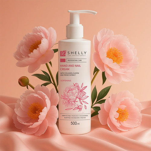 Shelly Hand- und Nagelcreme mit Kollagen und Pfingstrose für geschmeidige Haut, 500 ml - Фото №3