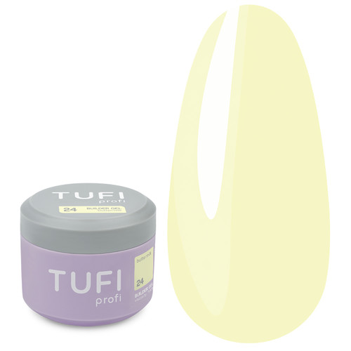 Aufbaugel TUFI Profi Builder Gel UV/LED 24 Buttermilk, 30 ml (0334455) - Фото №1