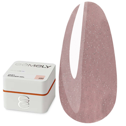 Гель для наращивания GEMELY Fast Builder Gel 33 нюд шиммер 30 мл (7704652) - Фото №1