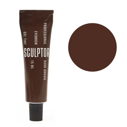 Гель-краска SCULPTOR для бровей dark brown 15 мл (2000000018430) - Фото №1