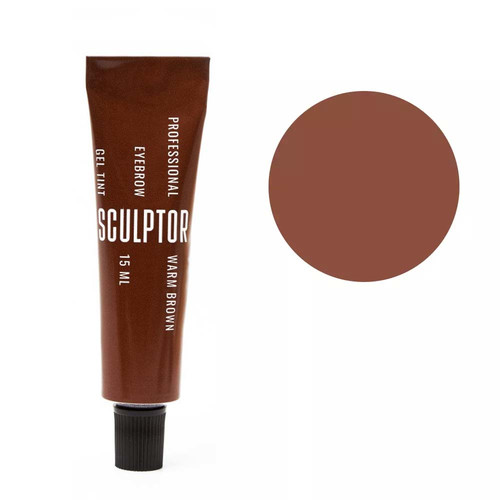 Гель-краска SCULPTOR для бровей warm brown 15 мл (2000000018423) - Фото №1