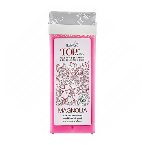 Soft wax Italwax Top Line Magnolia in a cartridge 100 ml - Фото №1
