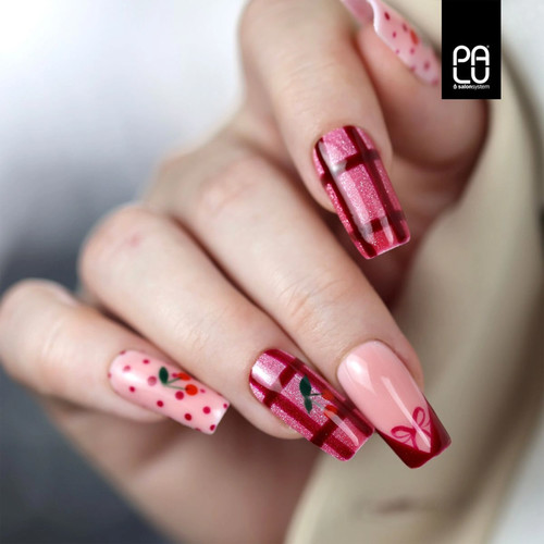Gel polish PALU PORTOFINO PF4 raspberry red 11 g - Фото №4