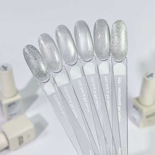 Gel polish NAILSOFTHEDAY CAT EYE 17 silver 6 ml - Фото №4