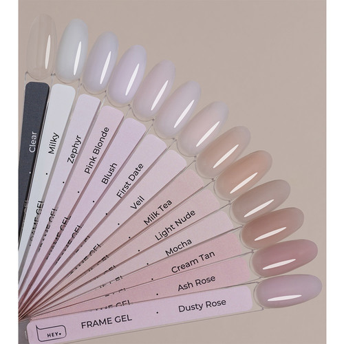 Гель для наращивания HEYLOVE Frame Gel Blush с помпой 30 мл - Фото №3