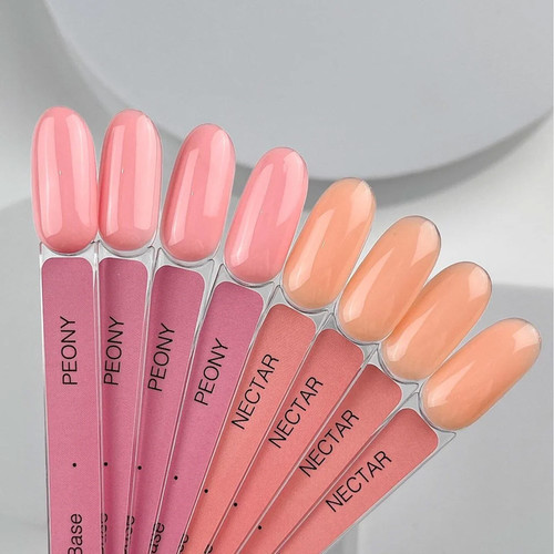 База для ногтей HEYLOVE Tint base Sweety Peony кораллово-розовый 15 мл - Фото №3