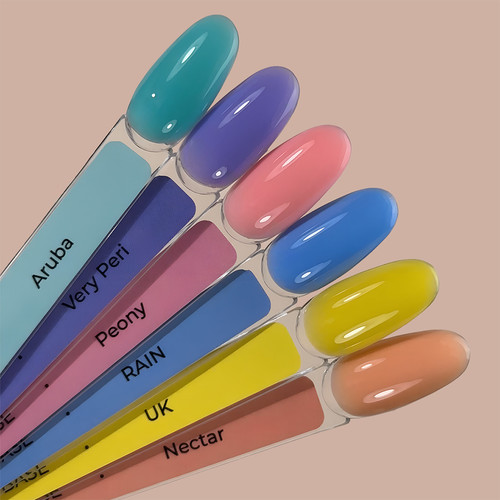 База для ногтей HEYLOVE Tint base Sweety Peony кораллово-розовый 15 мл - Фото №5
