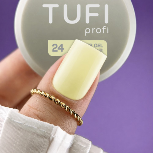 Aufbaugel TUFI Profi Builder Gel UV/LED 24 Buttermilk, 30 ml (0334455) - Фото №6