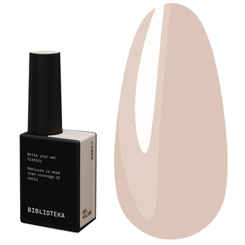 Gellack BIBLIOTEKA BASIS 04 Linen Beige, 10 ml - Фото №1