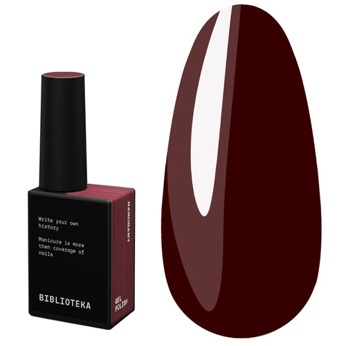 Gellack BIBLIOTEKA RED SPECTRUM 48 Mahogany Dunkles Rotbraun, 10 ml - Фото №1