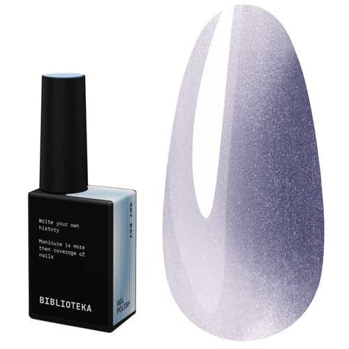 Gellack BIBLIOTEKA CAT EYE RAYS 13 Sky Ray Kühles Hellblau, 10 ml - Фото №1