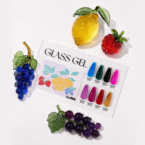Gel for nail extensions LUNA Glass Builder Gel 3 black stained glass 15 ml (373-6376-1983) - Фото №3