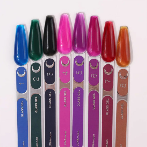 Gel for nail extensions LUNA Glass Builder Gel 4 pink stained glass 15 ml (373-6377-1984) - Фото №5