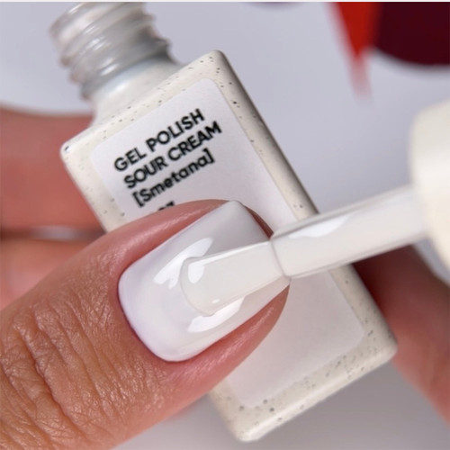 Gel polish NAILSOFTHEDAY 007 Sour Cream milky 10 ml - Фото №4