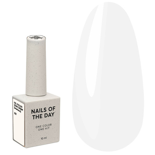 Gel polish NAILSOFTHEDAY 007 Sour Cream milky 10 ml - Фото №1