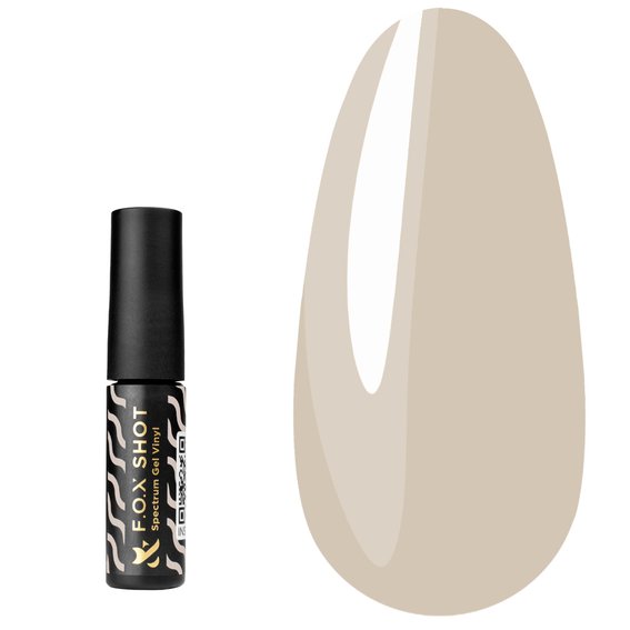 Gellack FOX SHOT Spectrum Gel Vinyl №042 grau-beige 5 g - Фото №1