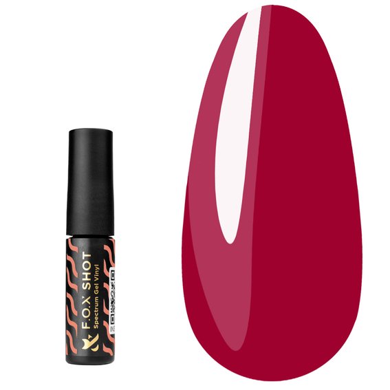 Gellack FOX SHOT Spectrum Gel Vinyl № 075 Kirsche 5 g - Фото №1