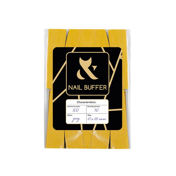 Набор сменных бафов (полумесяц) F.O.X 100 грит 67 мм (50 шт.)