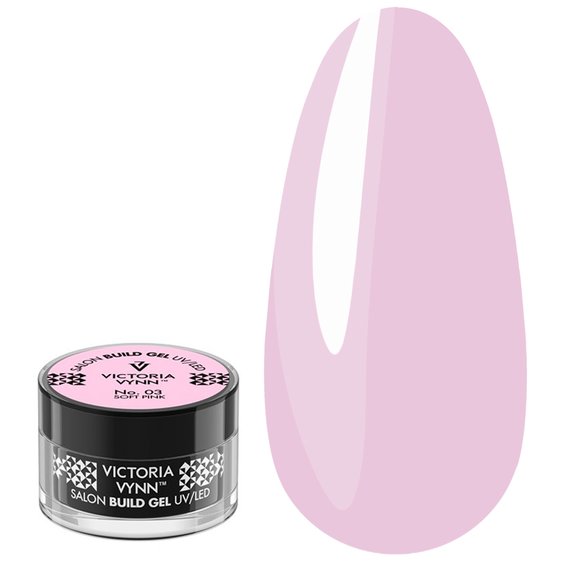 Гель для наращивания Victoria Vynn 03 деликатный розовый 15 мл - Фото №1