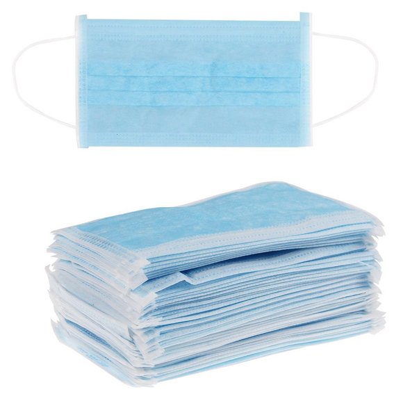 Medical mask Opharm blue 50 pcs - Фото №1