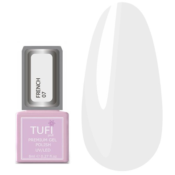 Гель-лак TUFI profi PREMIUM French 07 кокосовый 8мл (0102543) - Фото №1
