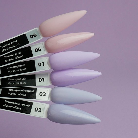 Гель-лак TUFI profi PREMIUM Marshmallows 01 лавандовый 8мл (0102478) - Фото №5