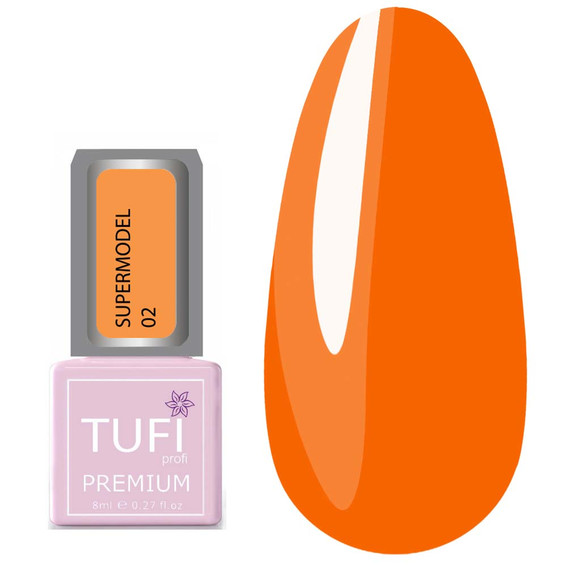 Gellack TUFI profi PREMIUM Supermodel №02 Linda neon 8ml (0102202) - Фото №1