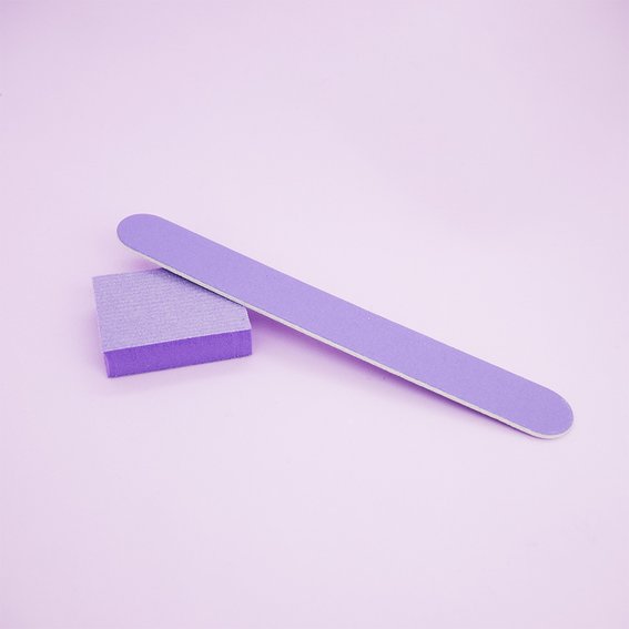 Disposable set TUFI profi  PREMIUM  file 120/150 and buff 120/120 purple (0121830) - Фото №2