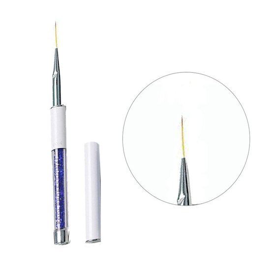 Kodi 2 Nail Art Pinsel Größe 00/4 (Stapel: Nylon, Metallgriff, Acryl)