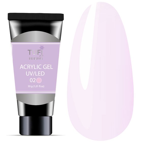 Акрил-гель TUFI profi PREMIUM 02 нежное облако 30 г (0133965) - Фото №1