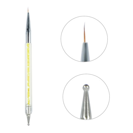 Set Pinsel und Punkte TUFI profi PREMIUM Art für Nägel 5 Stück - Фото №4