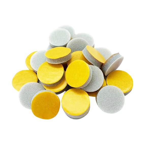 Replaceable buffs Podo TUFI profi  PREMIUM  for pedicure disk 20 mm 120 grit 25 pcs (0101571) - Фото №1