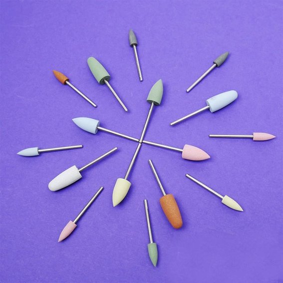 TUFI Profi-Silikonschneider, abgerundeter Kegel, mittlere Körnung - Фото №2