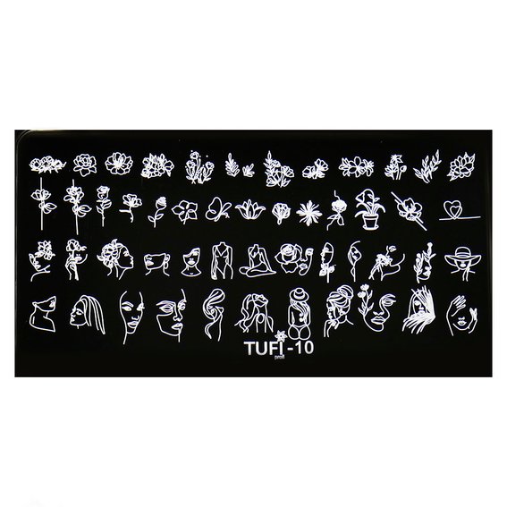 Пластина для стемпинга TUFI profi  PREMIUM  10 (099891) - Фото №1