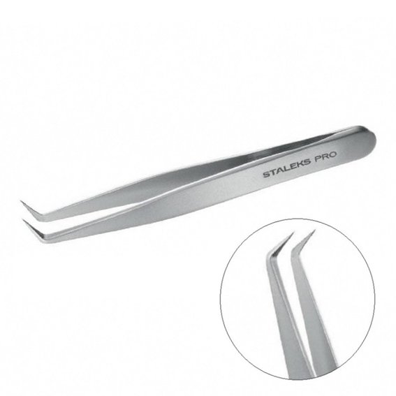 Augenbrauenpinzette Staleks Pro EXPERT 10 TYP 12 (gebogen)